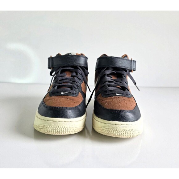 NIKE Air Force 1 Mid 07 LX Certified Fresh Pecan Men\'s Sz 8 41 Brown Black White main image 7